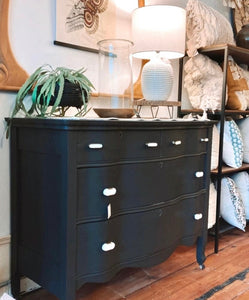 Antique Serpentine Dresser