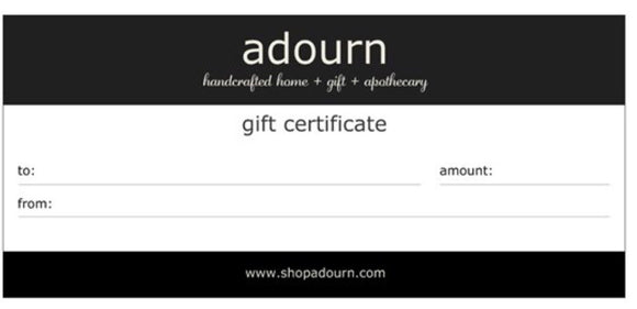 Gift certificate $5